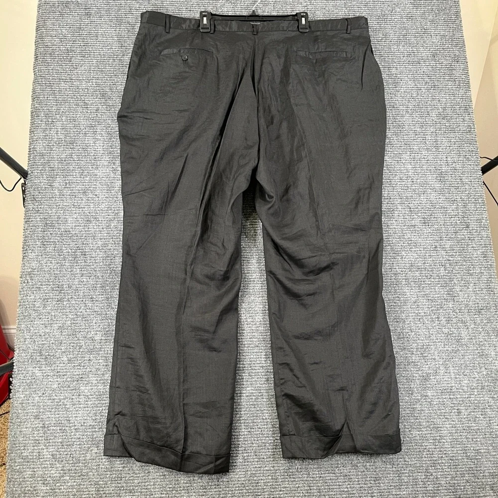 Successo Uomo By Phita Drawstring 100% Linen Trousers Men 5XL 52x32 Beach Casual